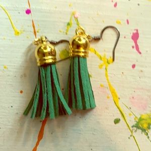 Green ear rings